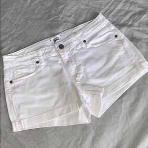 Women’s Paige white denim shorts